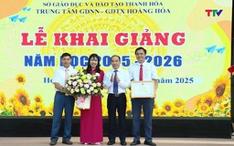 Trung tâm Giáo dục nghề nghiệp và Giáo dục thường xuyên Hoằng Hoá khai giảng năm học mới