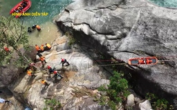 Thực tập phương án cứu nạn cứu hộ, xử lý tình huống tai nạn sự cố tại thác Ma Hao