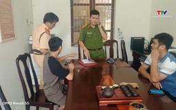 Xử lý nhóm thanh niên tụ tập đi xe lạng lách tại xã Yên Định