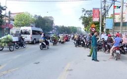 Hiệu quả mô hình "Cổng trường tự quản ATGT" tại Trường THPT Quảng Xương 1