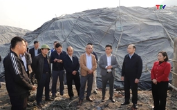 Phó Chủ tịch UBND tỉnh Cao Văn Cường kiểm tra thực tế khu xử lý rác thải sinh hoạt Đông Nam