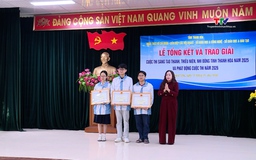 Trao giải cuộc thi ''Sáng tạo thanh, thiếu niên, nhi đồng Thanh Hoá năm 2025''