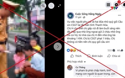 Bác bỏ thông tin sai sự thật về việc người phụ nữ và hai đứa nhỏ quỳ gối cầu xin CSGT tại Thanh Hóa