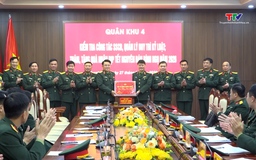 Quân khu 4 kiểm tra công tác sẵn sàng chiến đấu, thăm, chúc Tết tại Thanh Hóa