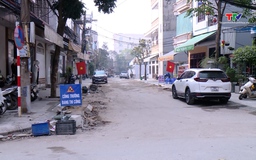 Dự án chỉnh trang đô thị chậm tiến độ, người dân phường Hạc Thành lo lắng trước Tết