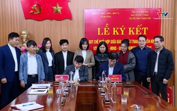 Báo và Phát thanh, truyền hình Thanh Hoá và xã An Nông ký kết quy chế phối hợp tuyên truyền và phát hành Báo Thanh Hoá