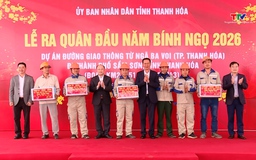 Phó Bí thư Tỉnh ủy Trịnh Tuấn Sinh dự lễ ra quân đầu năm 