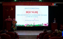 Đảng ủy xã Hoạt Giang báo cáo kết quả Đại hội XIV của Đảng và triển khai nhiệm vụ trọng tâm tháng 2