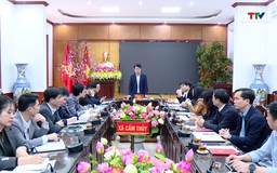 Đồng chí Đào Xuân Yên, Trưởng Ban Tuyên giáo và Dân vận Tỉnh ủy kiểm tra công tác chuẩn bị bầu cử