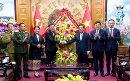 Đoàn đại biểu cấp cao tỉnh Hủa Phăn sang thăm, chúc tết Đảng bộ và Nhân dân tỉnh Thanh Hóa