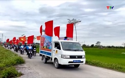 Xã Quảng Ninh tuyên truyền lưu động về bầu cử