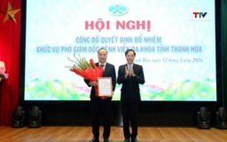 Công bố quyết định bổ nhiệm Phó Giám đốc Bệnh viện Đa khoa tỉnh Thanh Hóa