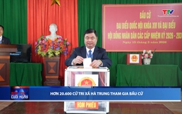 Hơn 20.600 cử tri xã Hà Trung tham gia bầu cử  