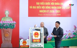Xã Vĩnh Lộc tiến hành bỏ phiếu bầu cử đại biểu Quốc hội và HĐND các cấp, nhiệm kỳ 2026 - 2031