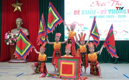 Xã Hoạt Giang tổ chức Hội thi "Bé khỏe - Bé thông minh"