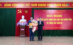 Công bố quyết định bổ nhiệm Phó Giám đốc Sở Giáo dục và Đào tạo Thanh Hóa