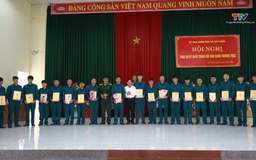 Xã Sao Vàng công bố Quyết định thành lập Trung đội Dân quân thường trực