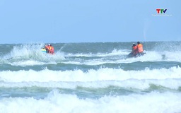 Xem xét vùng hoạt động của mô tô nước tại xã Hoằng Tiến