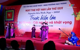 Khai mạc Ngày thơ Việt Nam lần thứ 24 tại Thanh Hóa