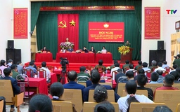 Ứng cử viên đại biểu Quốc hội khoá XVI tiếp xúc cử tri, vận động bầu cử tại xã Thiệu Toán
