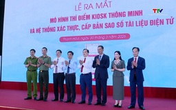 Ra mắt mô hình Kiosk thông minh và hệ thống cấp bản sao số tài liệu điện tử