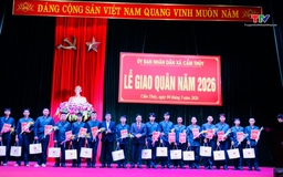 Xã Cẩm Thủy tổ chức Lễ giao quân năm 2026