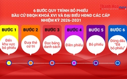 [Video] Hướng dẫn quy trình bỏ phiếu bầu cử ĐBQH khoá XVI và đại biểu HĐND các cấp nhiệm kỳ 2026-2031
