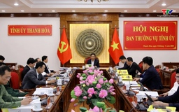 Hội nghị Ban Thường vụ Tỉnh ủy lần thứ 19