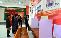 Trưởng Ban Nội chính Tỉnh ủy kiểm tra công tác chuẩn bị bầu cử tại xã Quảng Bình