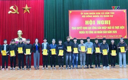 Xã Cẩm Tân tổng kết công tác tuyển quân năm 2026