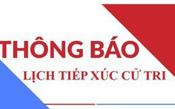 Thông báo tiếp xúc cử tri ngày 28/4/2026