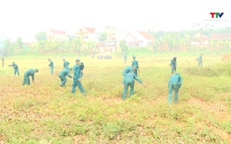 Ban Chỉ huy Quân sự xã Cẩm Tân ra quân làm công tác dân vận