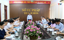 Chủ tịch UBND tỉnh làm việc với Sở Tư pháp