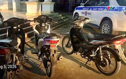 Xử lý nhóm thanh thiếu niên điều khiển mô tô vi phạm trật tự an toàn giao thông
