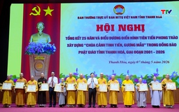Biểu dương điển hình tiên tiến phong trào xây dựng “Chùa cảnh tinh tiến, gương mẫu”