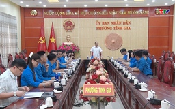 Liên đoàn Lao động tỉnh làm việc với công đoàn các phường Tĩnh Gia, Hải Bình và Nghi Sơn