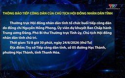 Thông báo tiếp công dân của Chủ tịch Hội đồng nhân dân tỉnh