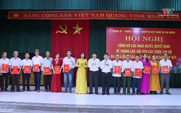 Xã An Nông công bố các quyết định thành lập thôn, chi bộ sau sắp xếp