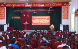 Phường Hạc Thành và các xãa Quảng Ninh, Mậu Lâm, Định Tân công bố các quyết định sắp xếp thôn, thành lập chi bộ