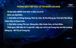 Thông báo tiếp xúc cử tri ngày 4/6/2026