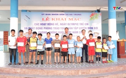 Xã Hà Trung khai mạc hè và phát động phòng, chống đuối nước cho trẻ em