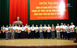 Các xã Quang Chiểu, Vĩnh Lộc và Mường Lát công bố các quyết định sắp xếp thôn