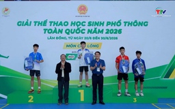 Thanh Hóa giành được 2 Huy chương Vàng tại giải Thể thao học sinh phổ thông toàn quốc năm 2026