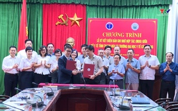 Sở Y tế Thanh Hóa ký kết Biên bản ghi nhớ hợp tác với Trường Đại học Y tế công cộng
