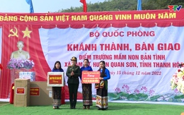 Bàn giao điểm trường mầm non xã Tam Lư, huyện Quan Sơn