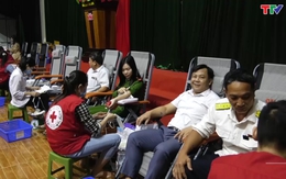 Huyện Thường Xuân: Thu gần1.300 đơn vị máu tại ngày Hội hiến máu tình nguyện năm 2022