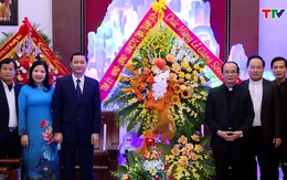 Chủ tịch UBND tỉnh chúc mừng Giáo phận Công giáo Thanh Hóa