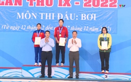 Đoàn thể thao Thanh Hóa chiếm ưu thế trong cuộc đua top 4 Đại hội thể thao toàn quốc 2022
