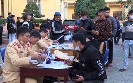 Phòng Cảnh sát cơ động bảo đảm an ninh trật tự an toàn giao thông dịp cuối năm trên địa bàn huyện Hoằng Hóa