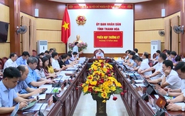 UBND tỉnh họp phiên thường kỳ: Thanh Hoá giữ được đà tăng trưởng trên tất cả các lĩnh vực trong tháng 8